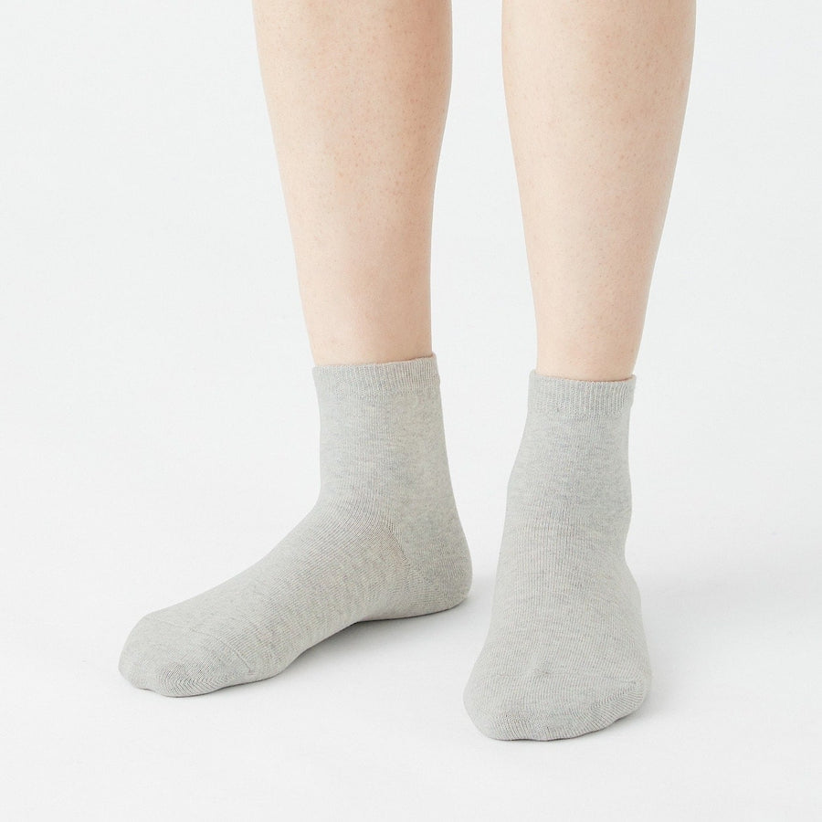 Right Angle 3-Layer Loose Top Short Socks - Unisex