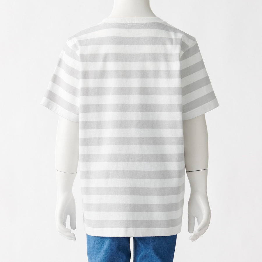 Indian Cotton Jersey Short Sleeve Stripe T-shirt (Kids)