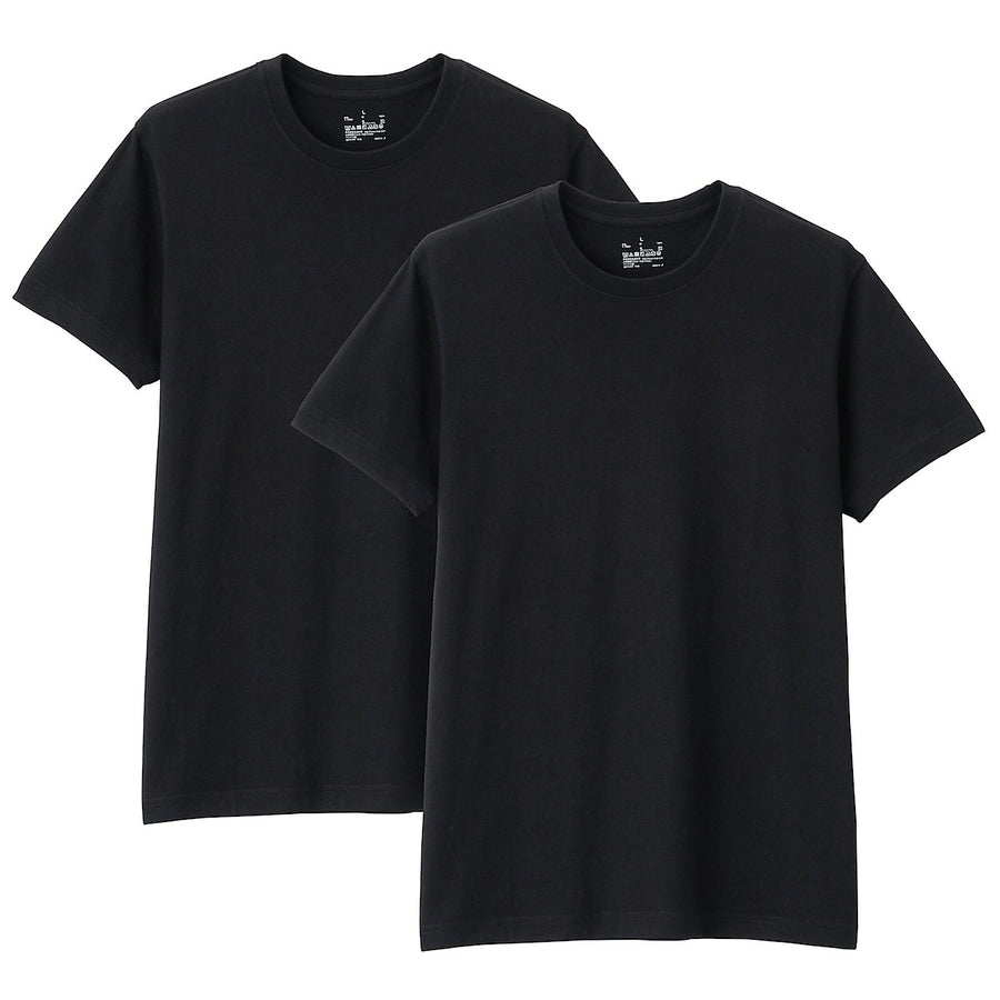 Side Seamless Jersey Crew Neck T-Shirt (2 Pack)