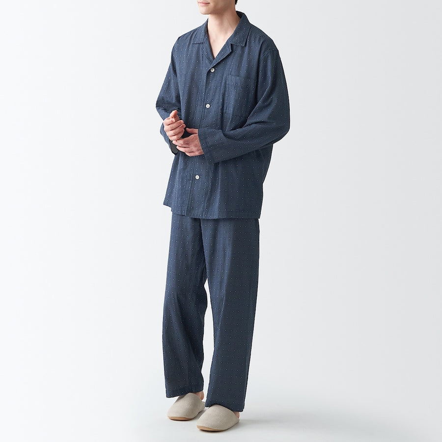 Side Seamless Double Gauze Pyjamas - Pattern