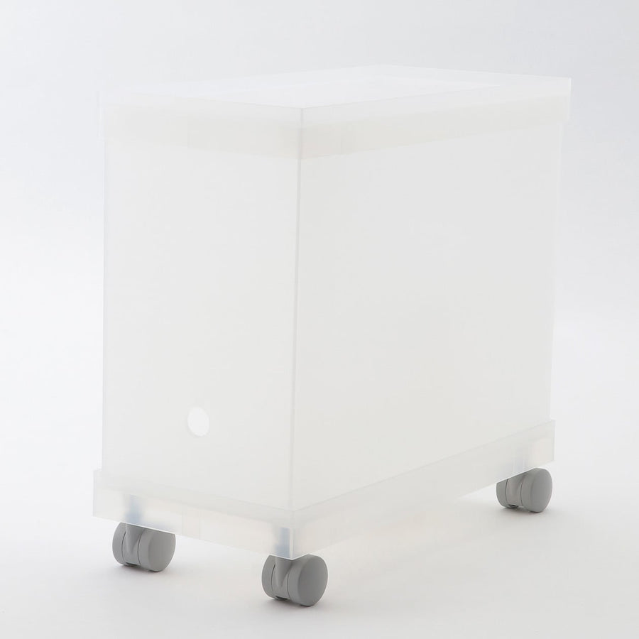 Castor-Attachable Lid For Wide PP File Box - Clear