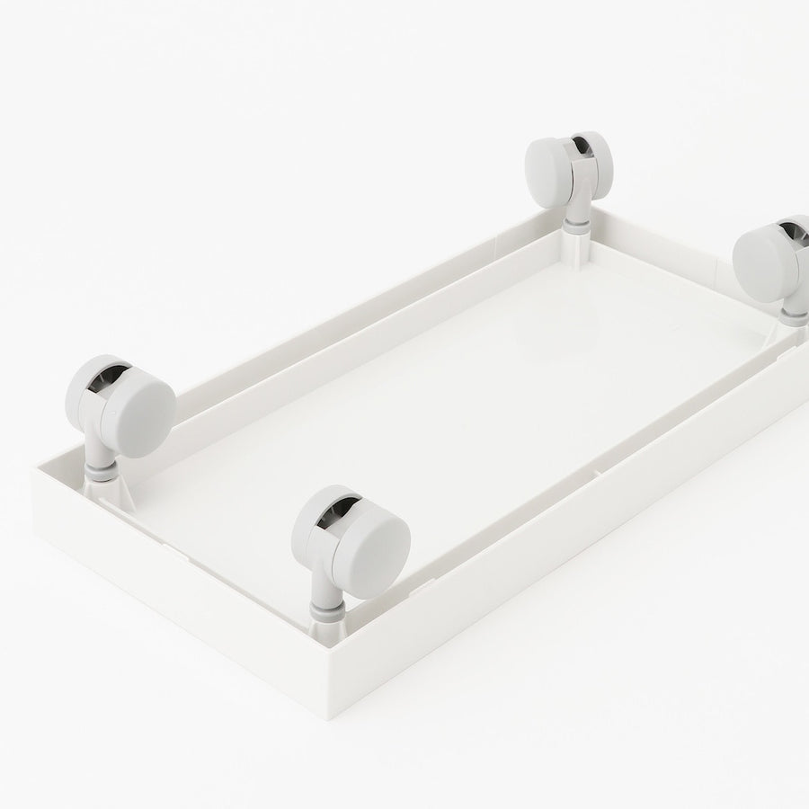 Castor-Attachable Lid For Wide PP File Box - White Grey