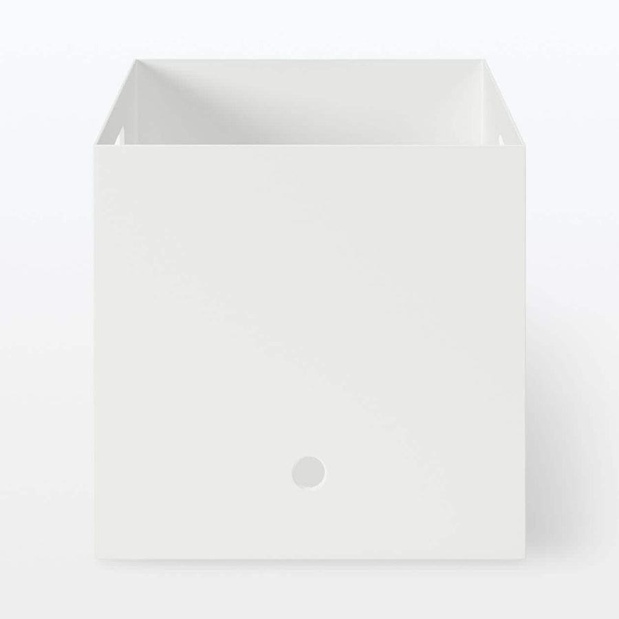 PP File Box With Handles - A4 White Grey