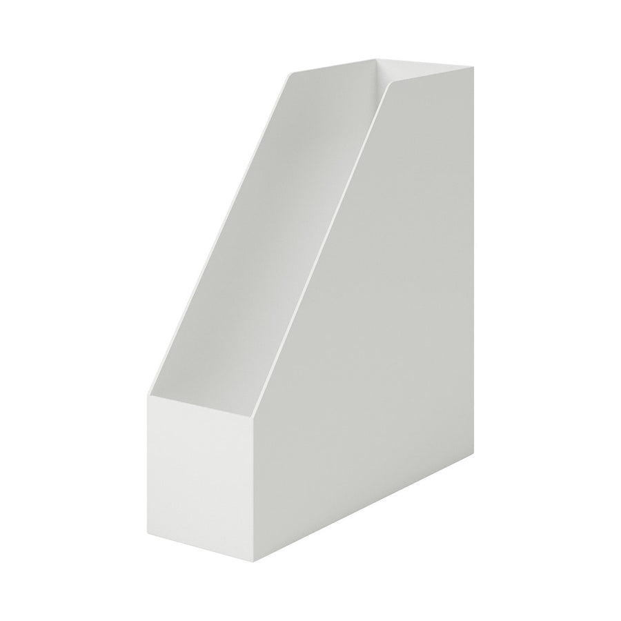 PP Stand File Box - A4 White Grey