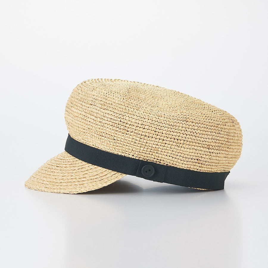 Foldable Raffia Casquette Hat