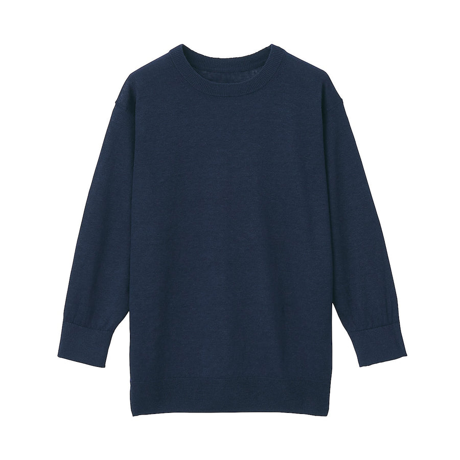 French Linen Crew Neck Sweater
