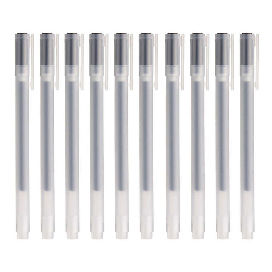 Gel Ink Ballpoint Pen - Cap Type 0.5mm (10 Pack)